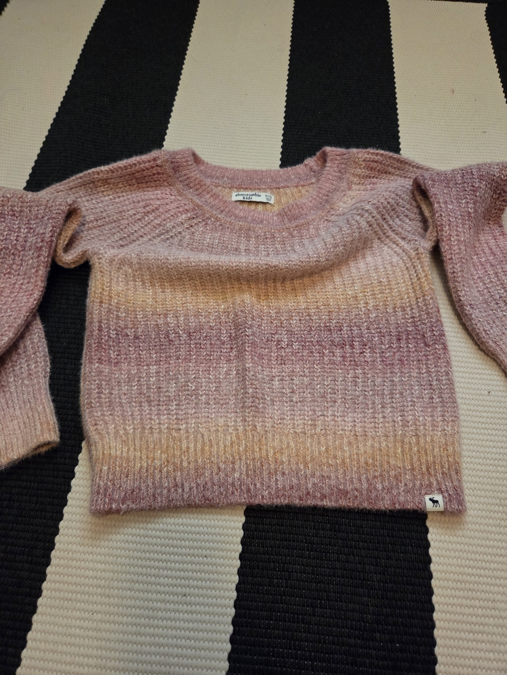 abercrombie kids Pink Ombre Crewneck Sweater
